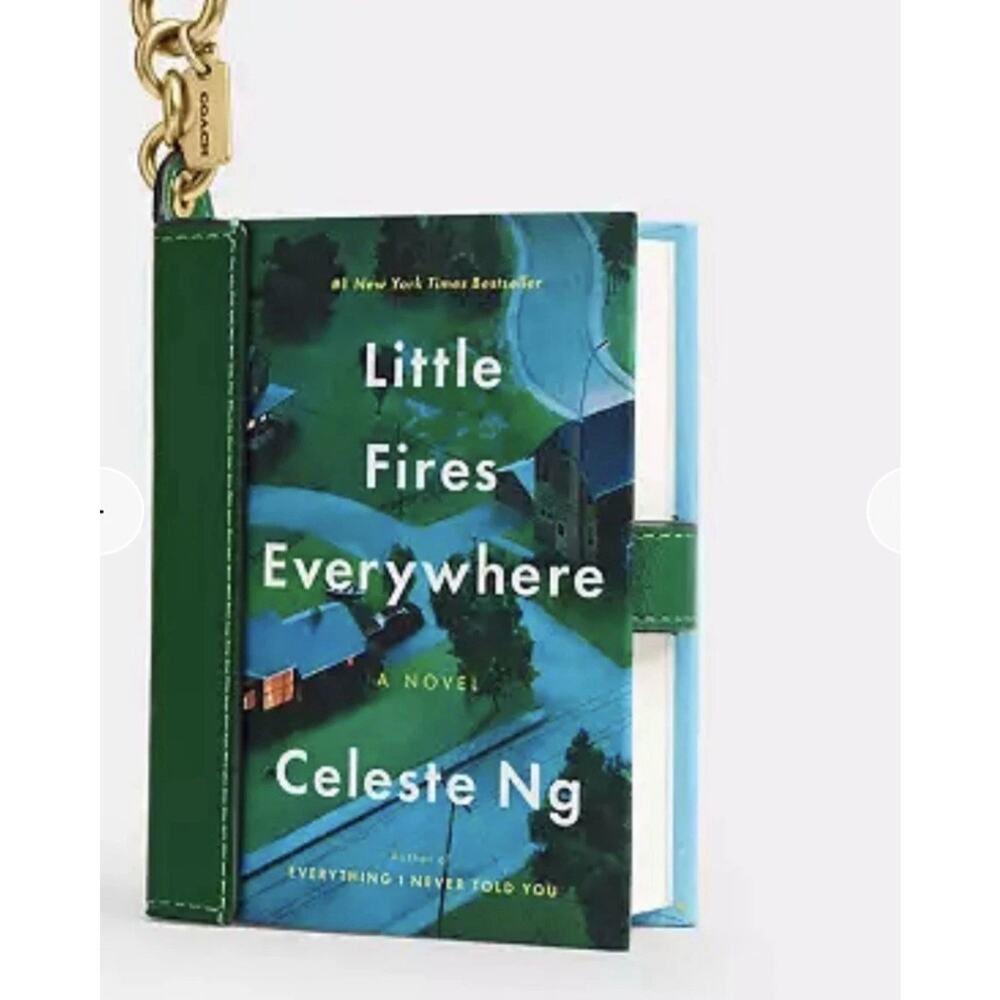 Coach - Book Bag Charm Little Fires Everywhere - Celeste Ng CFK51 NWT 📖✨
